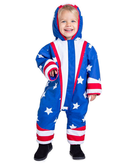 Toddler Girl's Americana Snow Suit