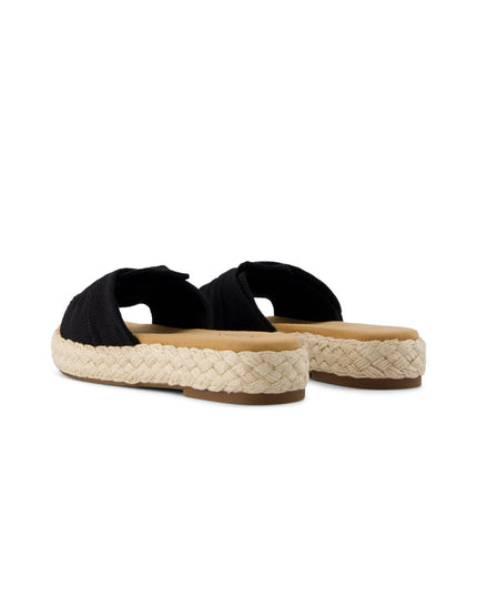 TOMS Abby Slide Flatform Espadrille Sandal - Black