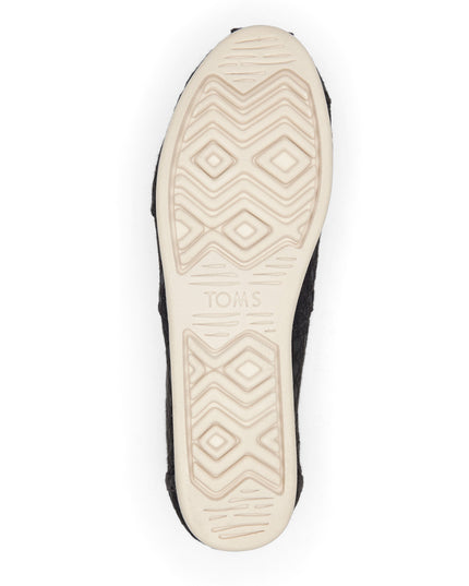 TOMS Alpargata - Black Basket Lace