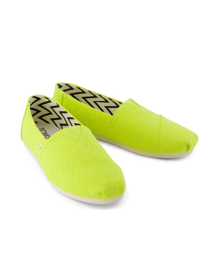 TOMS Alpargata Classic - Lime Heritage Canvas