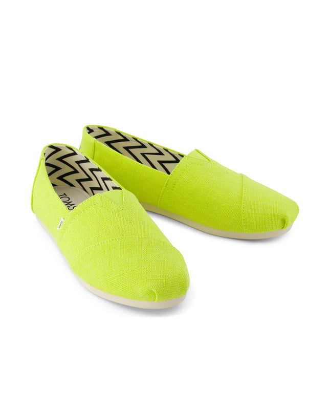 TOMS Alpargata Classic - Lime Heritage Canvas