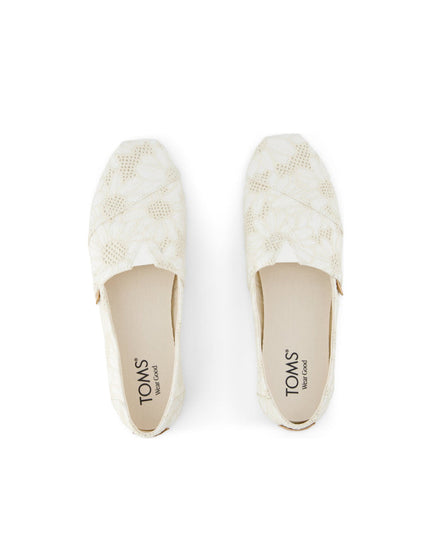 TOMS Alpargata Classic - Natural Floral Eyelet