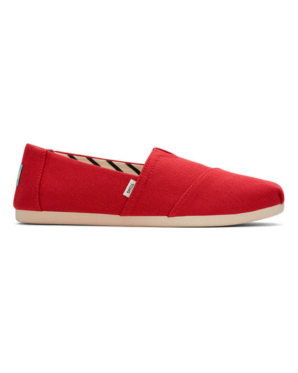 TOMS Recycled Cotton Canvas - Red Slippers