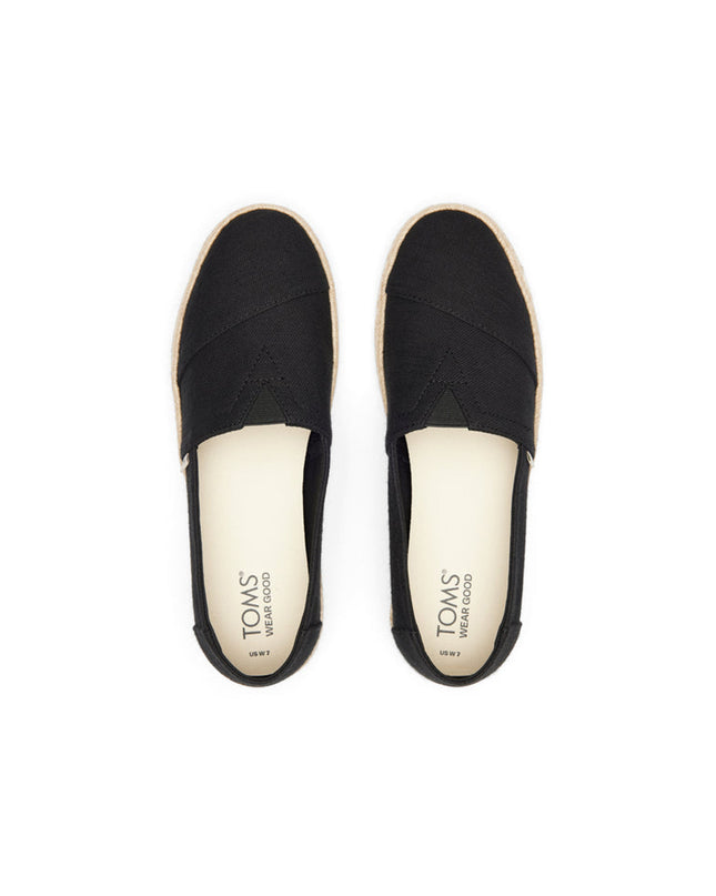 TOMS Alpargata Rope 2.0 - Black Recycled Cotton