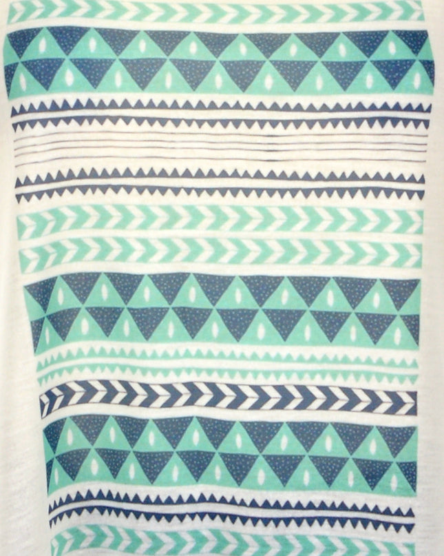 Loose Tank Top - Turquoise Tribal