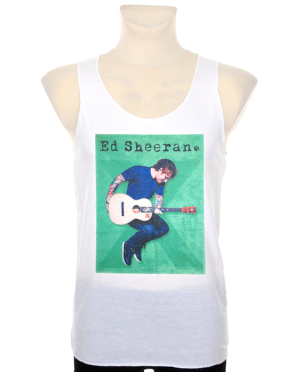 Unisex Ed Sheeran Graphic Band Tank Top