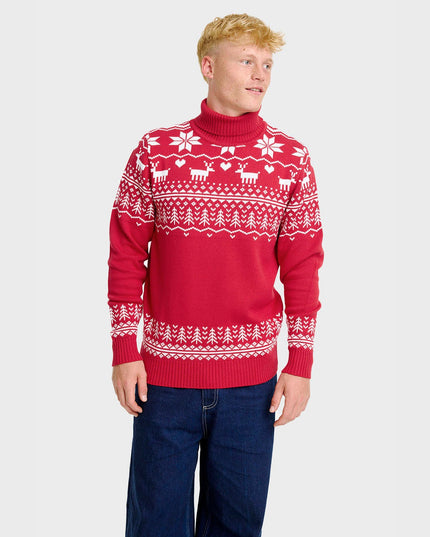 Greenland Christmas Turtleneck Sweater for Men