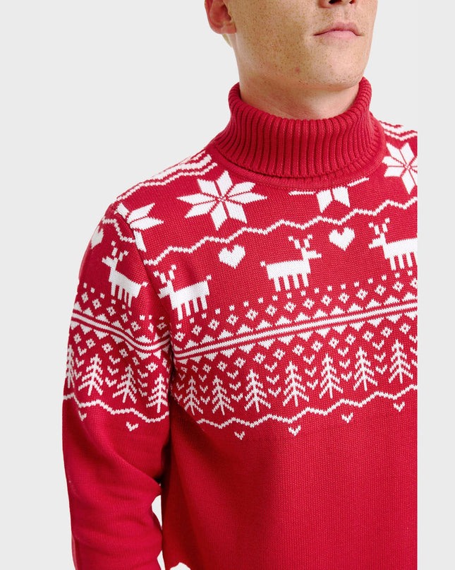 Men's Greenland Christmas Turtleneck Sweater
