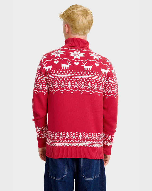 Greenland Christmas Turtleneck Sweater for Men