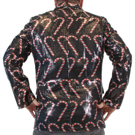 Paljetti-Pipariminttupuku Takki