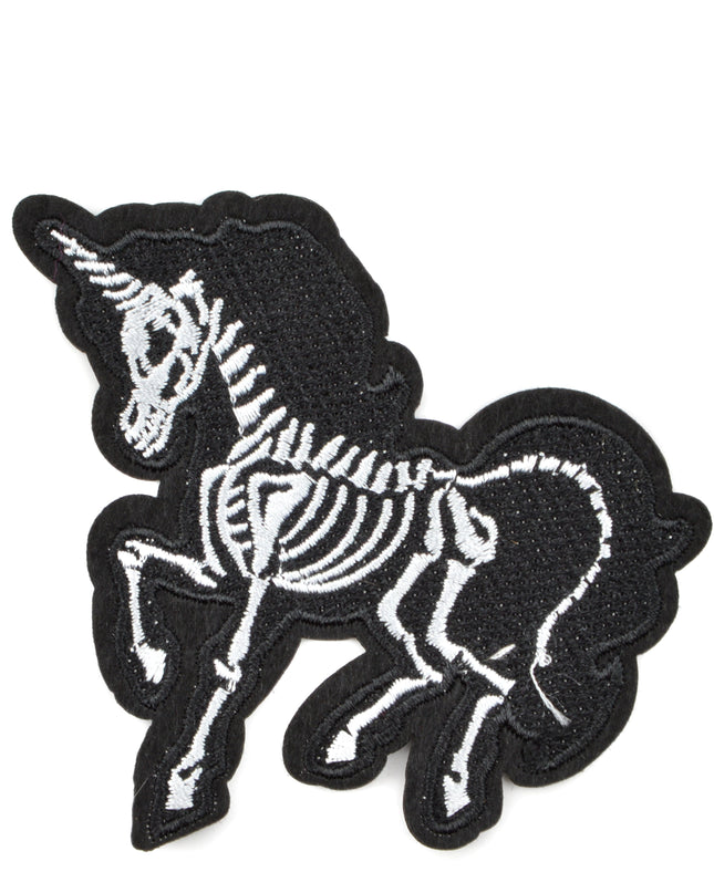 Halloween Unicorn Skeleton Patch