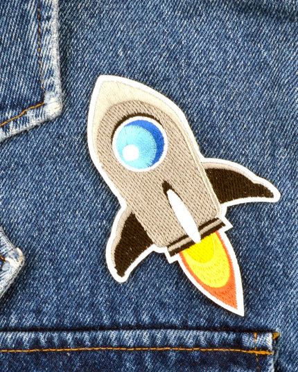 Rocket I Patch - Fun Accessory for Kids and Adults