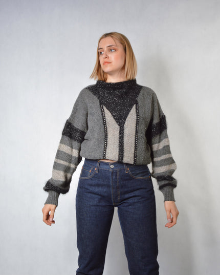 Vintage Sweater - Rhinestone Sparkling Limited Edition Christmas Sweater