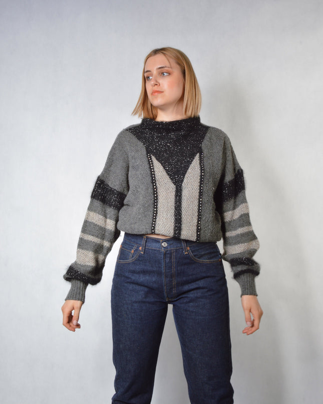 Vintage Sweater - Rhinestone Sparkling Limited Edition Christmas Sweater