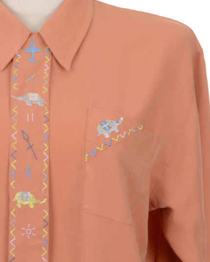 Vintage Blouse - Elephant Print