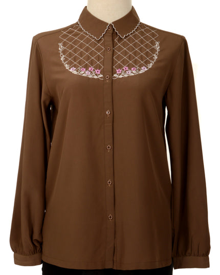 Brown Vintage Blouse