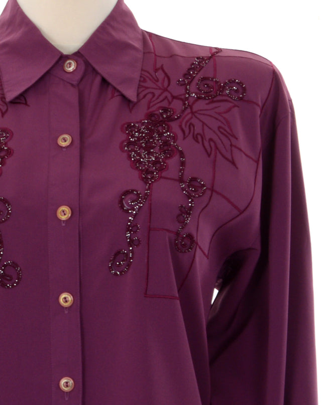 Vintage Blouse - Grapes