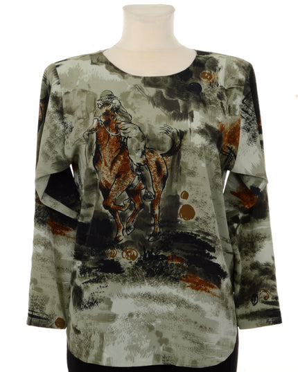 Vintage Equestrian Blouse