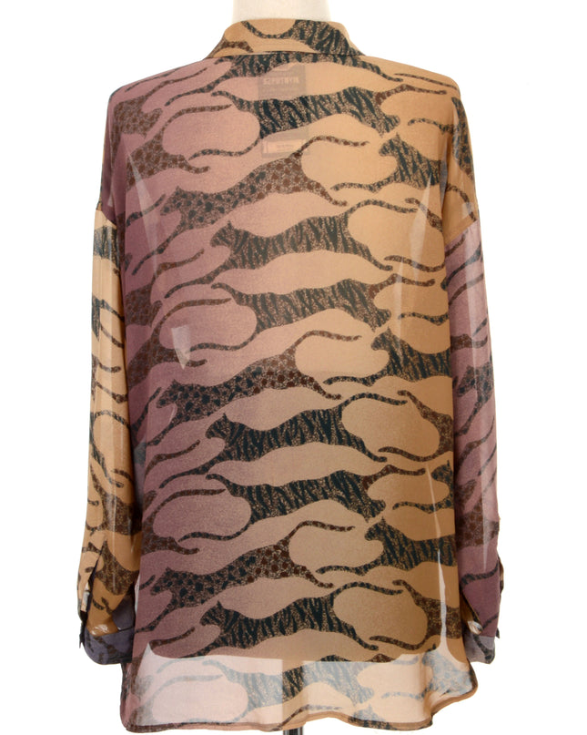 Vintage Blouse - Cheetah