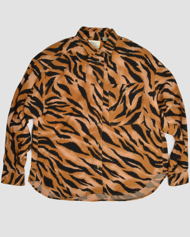 Tiger Print Vintage Blouse