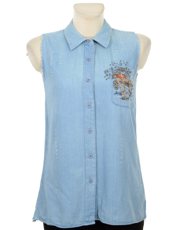 Vintage Shirt - Embroidered Design I
