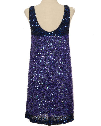 Purple Beaded Vintage Dress