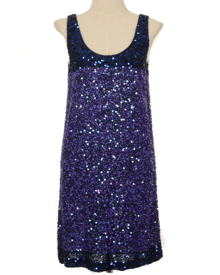 Purple Beaded Vintage Dress