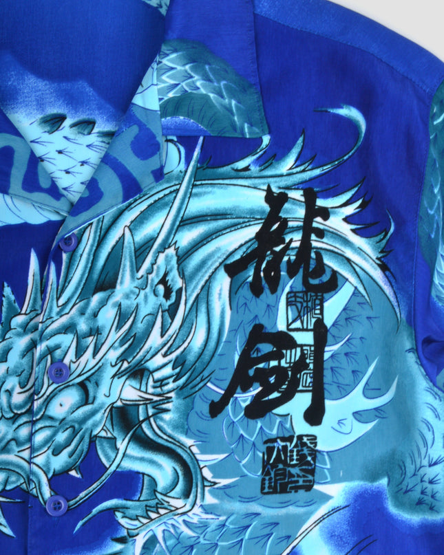 Vintage Shirt - Blue Dragon | Unique Holiday Fashion