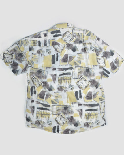 Vintage Shirt - Gray & Yellow | Ideal for Festive Occasions