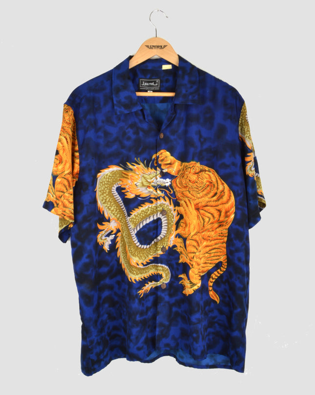 Vintage Shirt - Tiger & Dragon Design