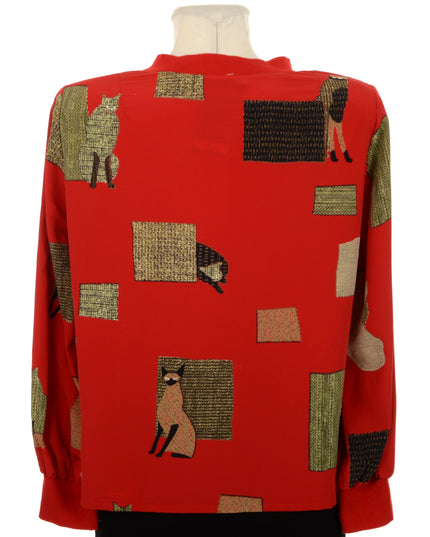 Vintage Blouse - Cats