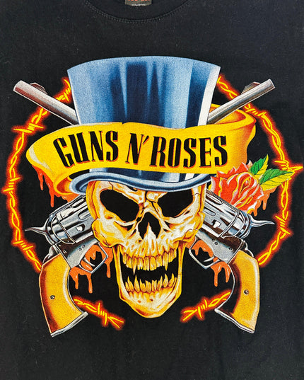 Vintage Guns N' Roses Musta T-paita Kaikille