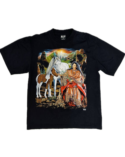 Vintage Indian Woman Feeding Foal T-Shirt for All