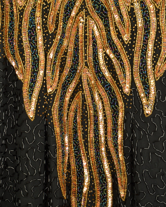 Vintage Maxi Dress - Beaded | Black | Christmas Sweaters