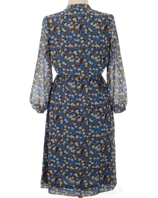 Blue Floral Vintage Dress