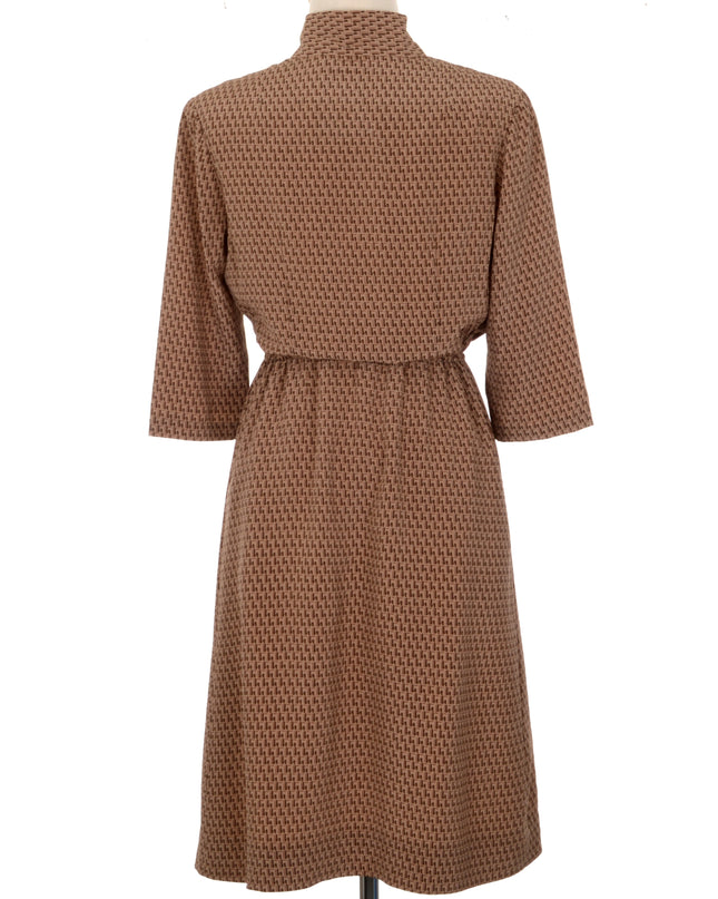 Vintage Dress - Brown | Perfect for Christmas Celebrations