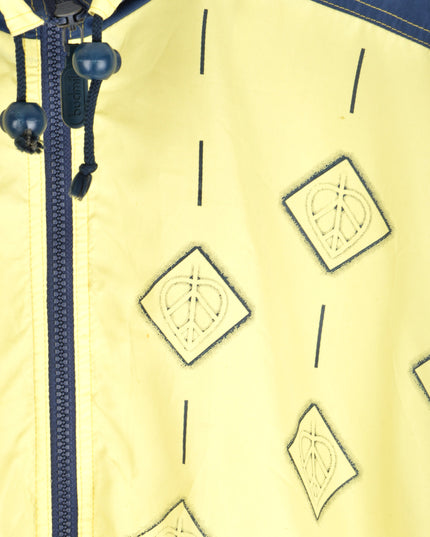 Budmil Blue-Yellow Vintage Hoodie