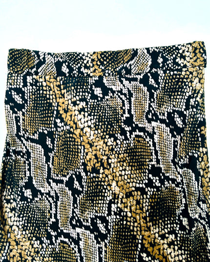 Snake Print Vintage Skirt