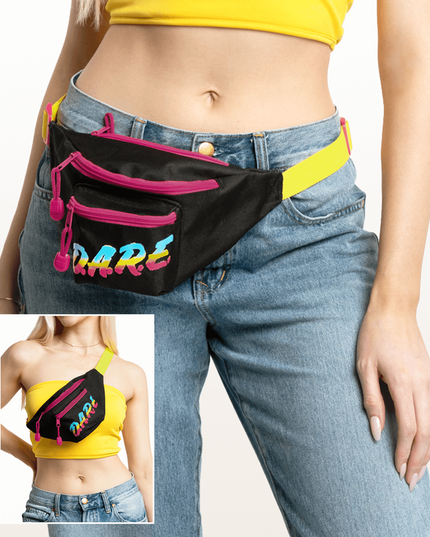Black DARE Fanny Pack