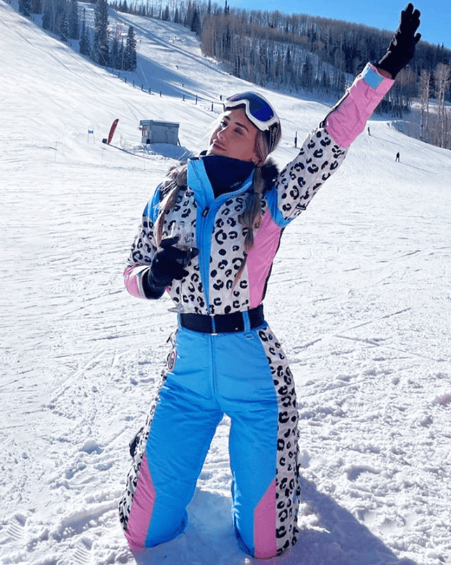 Women's Snow Leopard Ski Suit