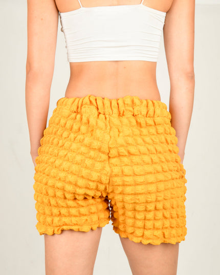 Waffle Shorts - Orange | Bright Summer Loungewear