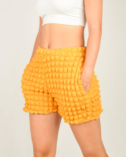 Waffle Shorts - Orange | Bright Summer Loungewear