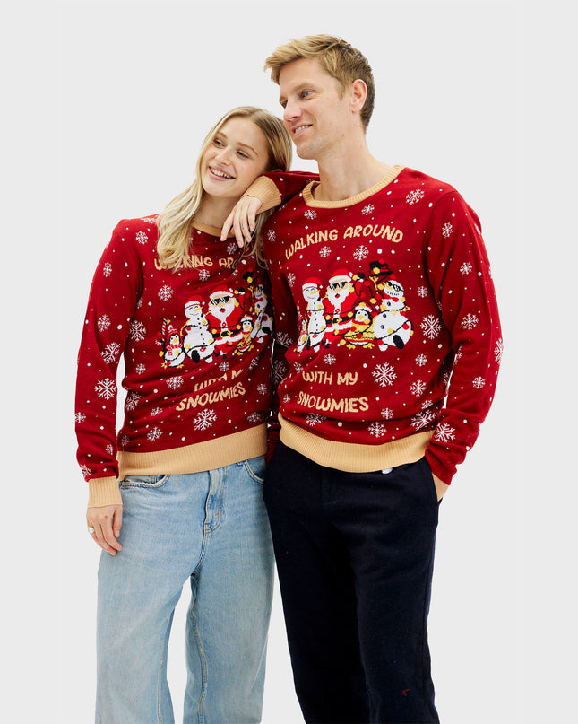 Walking Around With My Snowmies Sweater for Men