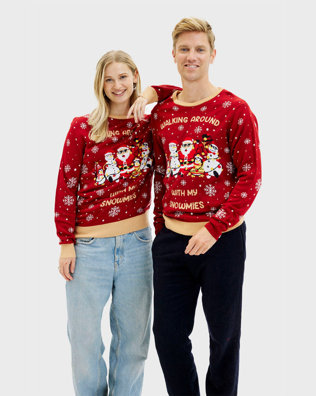 Walking Around With My Snowmies Sweater for Men