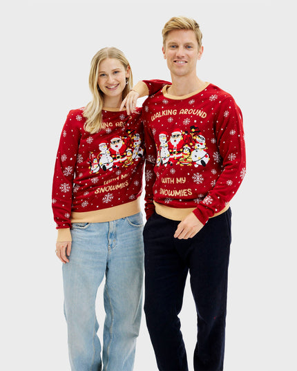 Walking Around With My Snowmies Sweater for Women