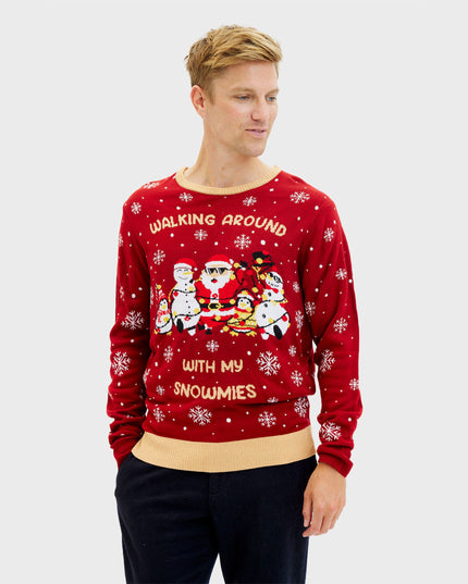 Walking Around With My Snowmies Sweater for Men