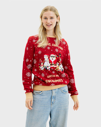 Walking Around With My Snowmies Sweater for Women