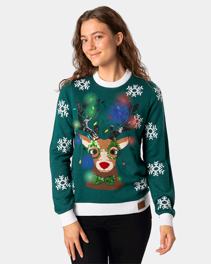 Women's Rudolf Christmas Sweater