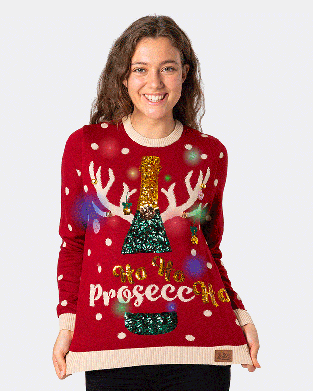 Women's Prosecco Christmas Sweater