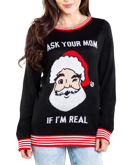 Women's Ask Your Mom Ugly Christmas Sweater
